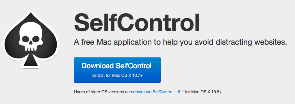 SelfControl Mac app website blocker