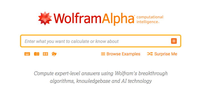 Wolfram Alpha technical college app