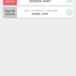 Menu from the MRIoA App
