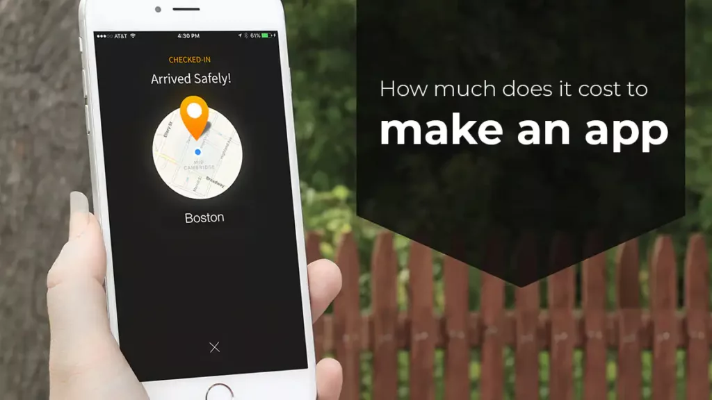 Banner showing an app and app cost title