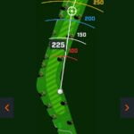 A golf course in the Bushnell app