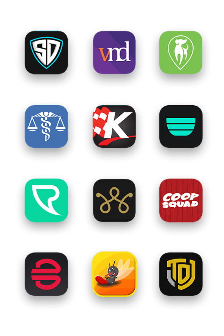 App store icons from Zco developed apps