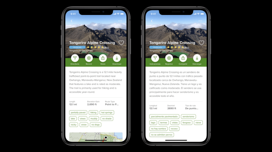 App Example on iPhone
