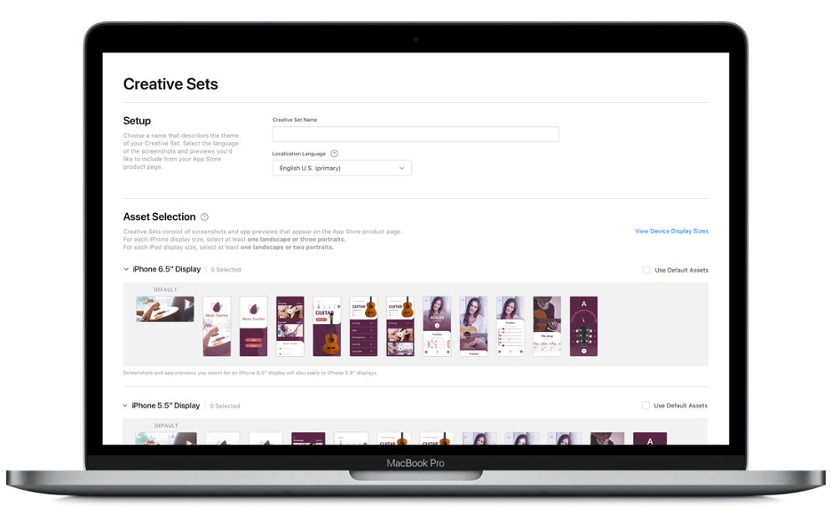App Store Creative Sets