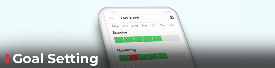 Goal Setting Fitness Apps Setting up goals in a fitness app