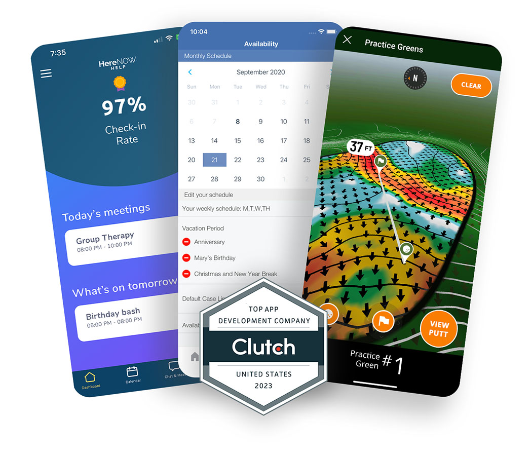 A collection of apps development by Zco and a Clutch top developer badge
