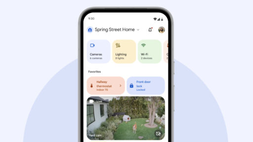 Android phone with Google app that integrates with hardware.