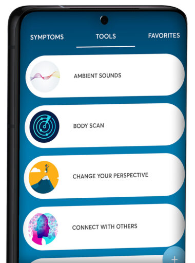 PTSD coach app on Android phone