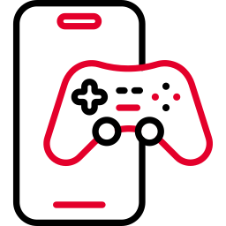 Icon representing mobile gaming
